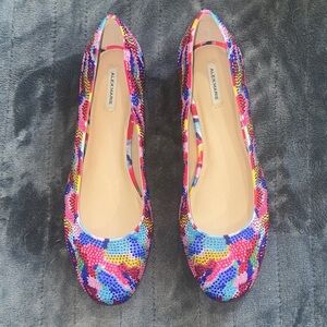 Multicolor Sequin Alex Marie Flats
